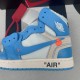 AJ1 x Off White Retro High OG UNC Size 36 to 47.5 Authentic Grade Air Jordan, Sneakers, Air Jordan 1 image
