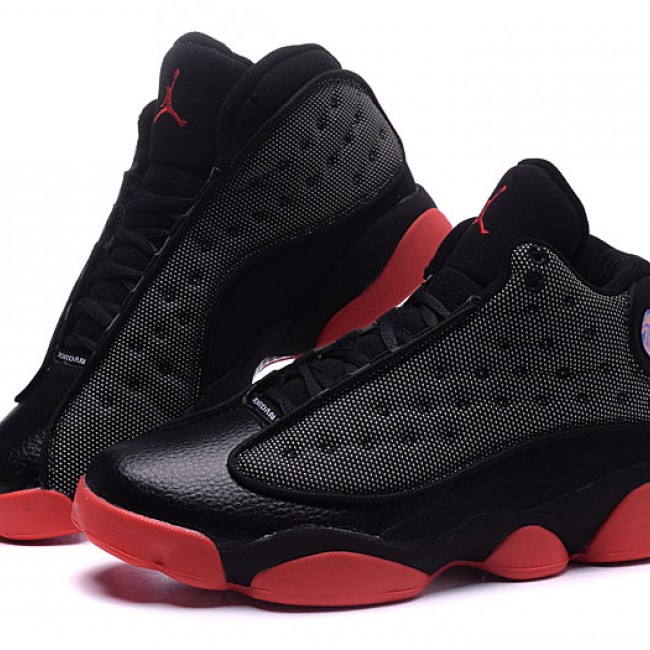Air Jordan 13 3640 New Released Air Jordan 13 Retro Sneakers in Red and Black for Youth Sizes