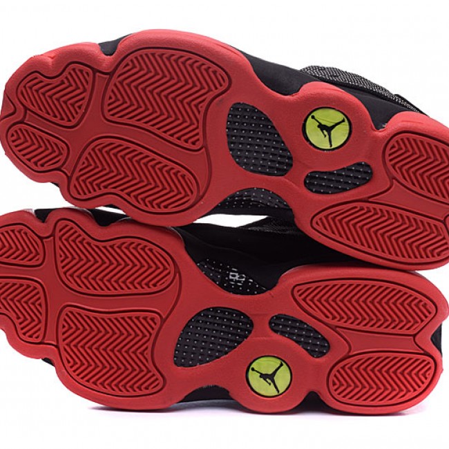 Air Jordan 13 3640 New Released Air Jordan 13 Retro Sneakers in Red and Black for Youth Sizes