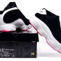 AJ13A JORDAN 13 CHICAGO Men's Air Jordan 13 Retro Sneakers in Red and Black