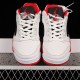 Authentic AIR JORDAN 5 RETRO LOW GS FIRE RED 2016 WHITE FIRE RED BLACK 314338-101