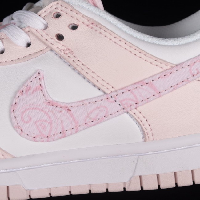 Cost-effective Dunk Low Pink Paisley Cherry Blossom Pink Nike SB Low Top Sports Casual Shoe FD1449-100 image