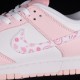 Close look Dunk Low Pink Paisley Cherry Blossom Pink Nike SB Low Top Sports Casual Shoe FD1449-100