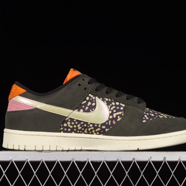Original Dunk Low Rainbow Trout Fish Fish Co branded Nike SB Low Top Casual Cricket Shoes FH7523-300