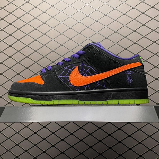 Nike SB Dunk Low Night of Mischief Halloween Exclusive Sports Casual Board Shoes BQ681