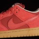 Close look Nike SB Dunk Low Pro Adobe Red Clay Red Pig Color Matching Nike SB Low Top Sports Casual Cricket DV5429-600