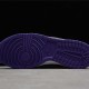 Original Off White x Dunk Low White Purple Reverse Hook Barb Tear Paper Mandarin Duck Board Shoes DJ4636-100