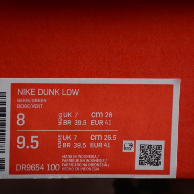 Close look Sex price version Dunk Low Lottery green and white lottery ticket Art. No. DR9654-100