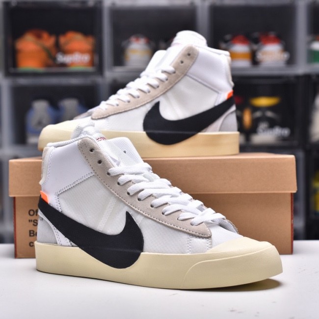 Top replicas YS Edition N x OW Blazer Mid 2.0 OW Co branded AA3832-100
