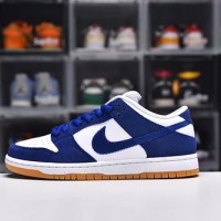 YS version shoe logo can be scanned Nike SB Dunk Low White Blue Los Angeles Dodge Nike SB Buckle Rebound Fashion Casual Board Shoes DO9395-400
