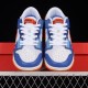 AAA ZG Version Dunk Scrap Blue White Orange Knicks Splice Stitch Low Top Skateboarding Shoe DM0128-100